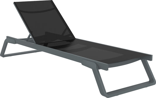 Chaise longue Tropic Black - Gris foncé